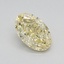 0.57 Ct. Fancy Yellow Oval Lab Grown Diamond