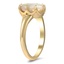 The Carole Ring, smalltop view on a hand
