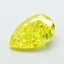 2.64 Ct. Fancy Vivid  Yellow Pear Lab Grown Diamond