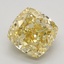 3.02 Ct. Fancy Intense Yellow Cushion Lab Grown Diamond