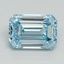 2.56 Ct. Fancy Intense Blue Emerald Lab Grown Diamond