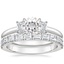 18K White Gold Rhiannon Diamond Ring (1/4 ct. tw.) with Gemma Diamond Ring (1/2 ct. tw.)