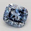 5.31 Ct. Fancy Dark Blue Cushion Lab Grown Diamond