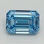 4.09 Ct. Fancy Vivid Blue Emerald Lab Grown Diamond