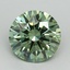 2.15 Ct. Fancy Vivid Pacific Green Round Lab Grown Diamond