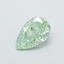 1.02 Ct. Fancy Vivid  Green Pear Lab Grown Diamond