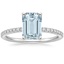 18K White Gold Ballad Half Coverage Diamond Ring (1/8 ct. tw.), smalltop view