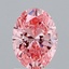 1.31 Ct. Fancy Vivid Pink Oval Lab Grown Diamond