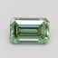 0.80 Ct. Fancy Intense Green Emerald Lab Grown Diamond