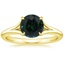 18K Yellow Gold Reverie Solitaire Ring, smalltop view