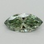 0.44 Ct. Fancy Vivid Green Marquise Lab Grown Diamond