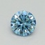 0.55 Ct. Fancy Vivid Blue Round Lab Grown Diamond