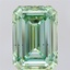 7.01 Ct. Fancy Vivid  Green Emerald Lab Grown Diamond
