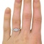 The Nexpa Ring, smallzoomed in top view on a hand