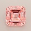3.56 Ct. Fancy Intense  Pink Asscher Lab Grown Diamond