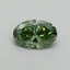 2.09 Ct. Fancy Vivid Green Oval Lab Grown Diamond