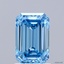 1.51 Ct. Fancy Vivid Blue Emerald Lab Grown Diamond
