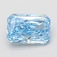 1.54 Ct. Fancy Vivid Blue Radiant Lab Grown Diamond