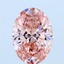 2.00 Ct. Fancy Vivid Pink Oval Lab Grown Diamond