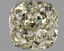 0.66 Ct. Fancy Light Brownish Greenish Yellow Cushion Diamond