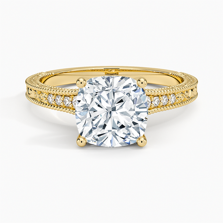 Luxe Hudson Ring - Engraved Diamond Ring
