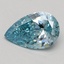 0.62 Ct. Fancy Vivid Blue Pear Lab Grown Diamond