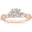 14K Rose Gold Luxe Willow Diamond Ring (1/4 ct. tw.), smalltop view