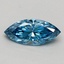 0.53 Ct. Fancy Vivid Blue Marquise Lab Grown Diamond