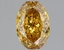 1.06 Ct. Fancy Vivid Brownish Yellow Oval Lab Grown Diamond