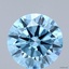 2.84 Ct. Fancy Vivid Blue Round Lab Grown Diamond