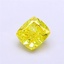 1.04 Ct. Fancy Vivid Yellow Cushion Lab Grown Diamond