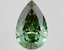 3.87 Ct. Fancy Vivid Green Pear Lab Grown Diamond