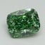 1.14 Ct. Fancy Vivid Pacific Green Cushion Lab Grown Diamond
