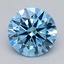 1.00 Ct. Fancy Vivid  Blue Round Lab Grown Diamond