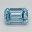 1.71 Ct. Fancy Intense Blue Emerald Lab Grown Diamond