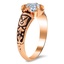 The Vikki Ring, smalltop view on a hand