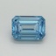 1.06 Ct. Fancy Vivid Blue Emerald Lab Grown Diamond