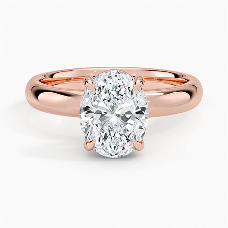 14K Rose Gold Audrey Perfect Fit 3mm Solitaire Ring