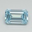 1.05 Ct. Fancy Intense Blue Emerald Lab Grown Diamond