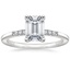 18K White Gold Bettina Diamond Ring, smalltop view
