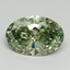 2.19 Ct. Fancy Vivid Green Oval Lab Grown Diamond