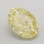 2.20 Ct. Fancy Intense Yellow Oval Lab Grown Diamond
