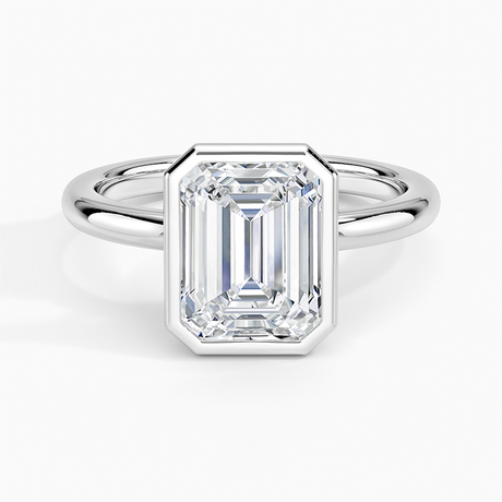 Platinum Julietta Bezel Solitaire Ring