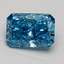 1.54 Ct. Fancy Vivid Blue Radiant Lab Grown Diamond