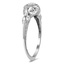 The Lianna Ring, smalltop view on a hand