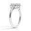 Vintage-Inspired Unique Halo Diamond Ring, smallside view