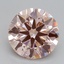 2.55 Ct. Fancy Intense Pink Round Lab Grown Diamond