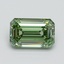 1.00 Ct. Fancy Vivid Pacific Green Emerald Lab Grown Diamond