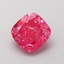 1.34 Ct. Fancy Vivid  Pink Cushion Lab Grown Diamond