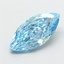 1.55 Ct. Fancy Vivid Blue Marquise Lab Grown Diamond
